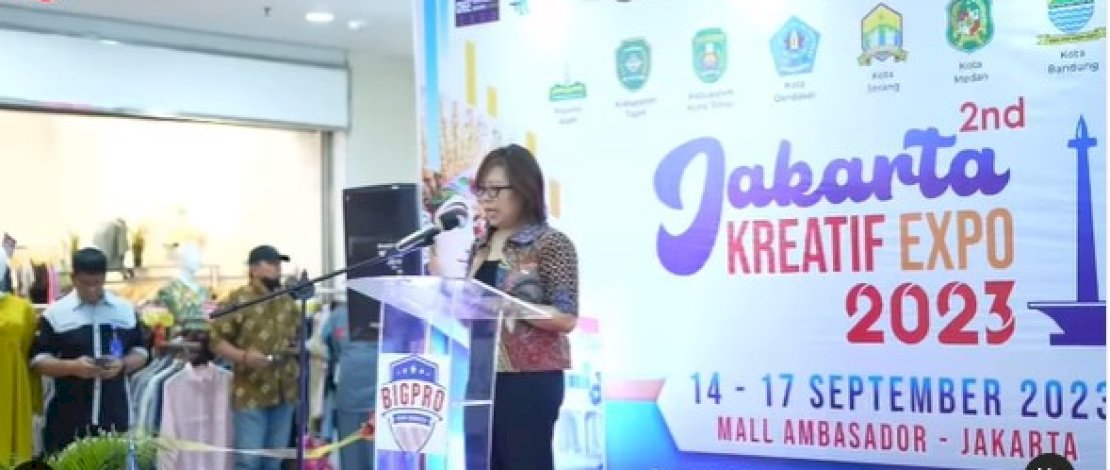 Bappeda Makassar Ramaikan Pameran Jakarta Kreatif Expo 2023