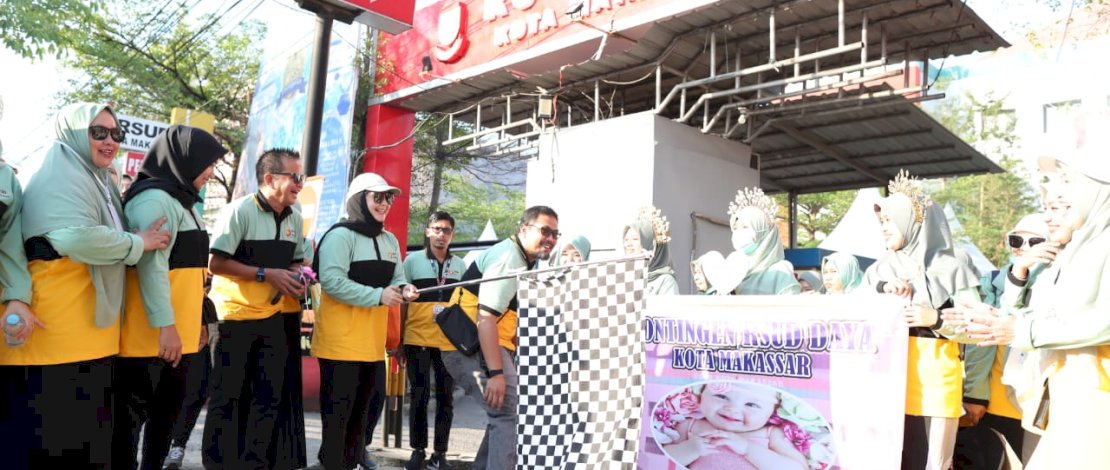 Fatmawati Rusdi Lepas Peserta Jalan Santai HUT 21 RSUD Daya