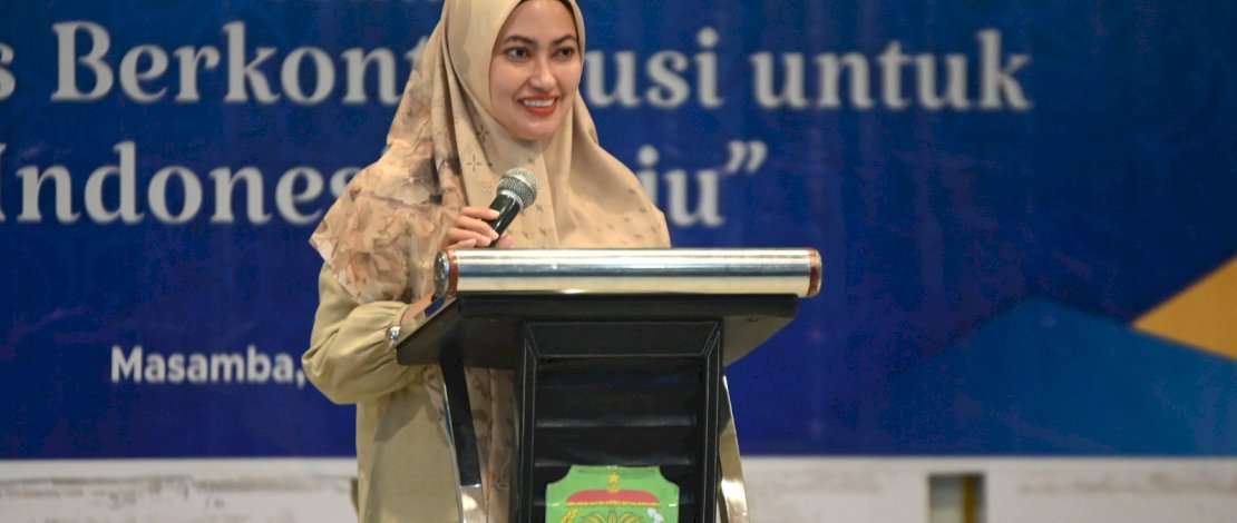 Bupati Luwu Utara Indah Putri Indriani, membuka Rakerda PKK Luwu Utara, Jumat, 27 Oktober 2023.
Bupati Luwu Utara Indah Putri Indriani, membuka Rakerda PKK Luwu Utara, Jumat, 27 Oktober 2023.