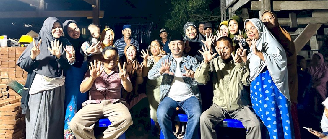 kalangan emak-emak Dusun Bontosunggu Selatan, Desa Bulloe, Kecamatan Turatea, Kabupaten Jeneponto, siap mendukung Hardiman Rewa di Pileg DPRD Sulsel.