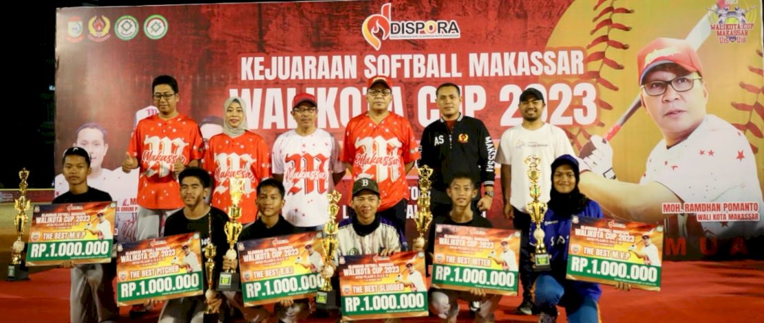 Tim Laston Dinas PU Juara 1 Kejuaraan Softball Makassar Wali Kota Cup 2023