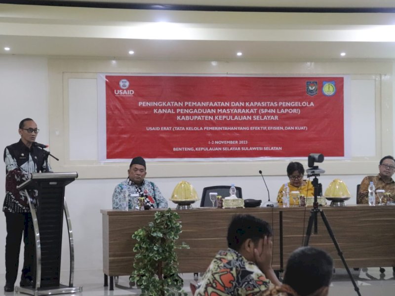 Optimalisasi SP4N LAPOR, Bidang Humas Diskominfo Selayar Gandeng USAID ERAT 