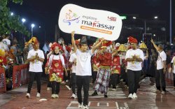 Cara Unik Dispar  Promosi Kota Makan Enak di Karnaval HUT Makassar