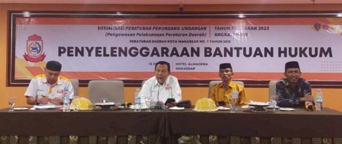 HM Yunus Sosialisasikan Perda Bantuan Hukum