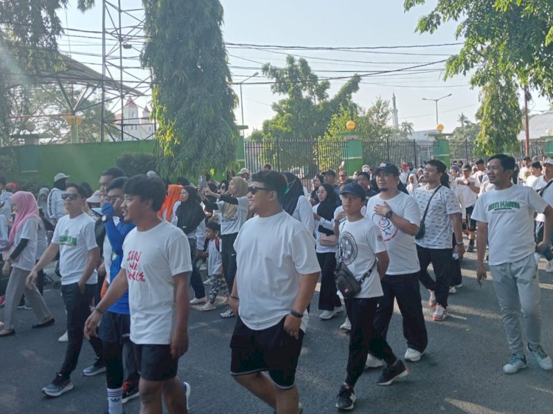 Gerak Jalan Sehat Pelepasan Sang Visioner, Taufan Pawe Segera Akhiri Masa Jabatan