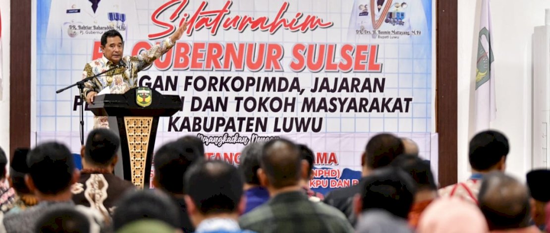 Kabupaten Luwu Tandatangani NPHD Pilkada 2024, Disaksikan Pj Gubernur Bahtiar
