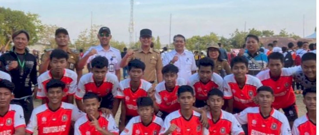 Aswin Kartapati Harun Semangati Tim Liga Anak Lorong Kecamatan Bontoala