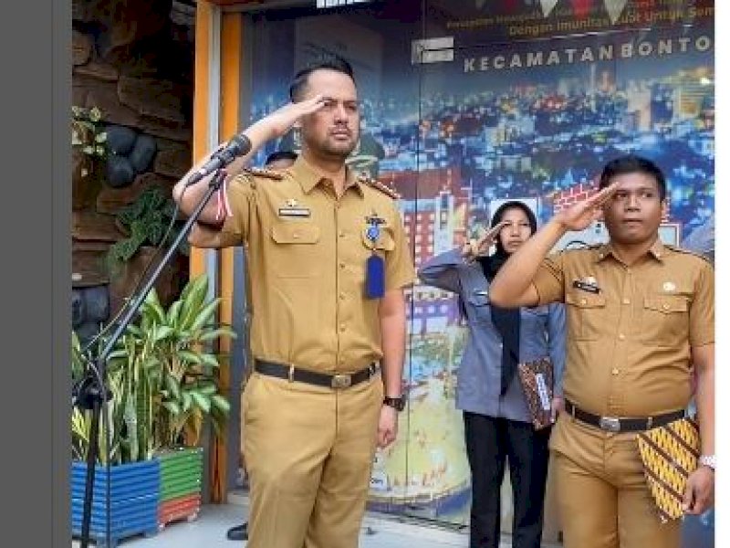 Pimpin Apel Pagi, Sekcam Bontoala Minta Jajarannya Sukseskan F8