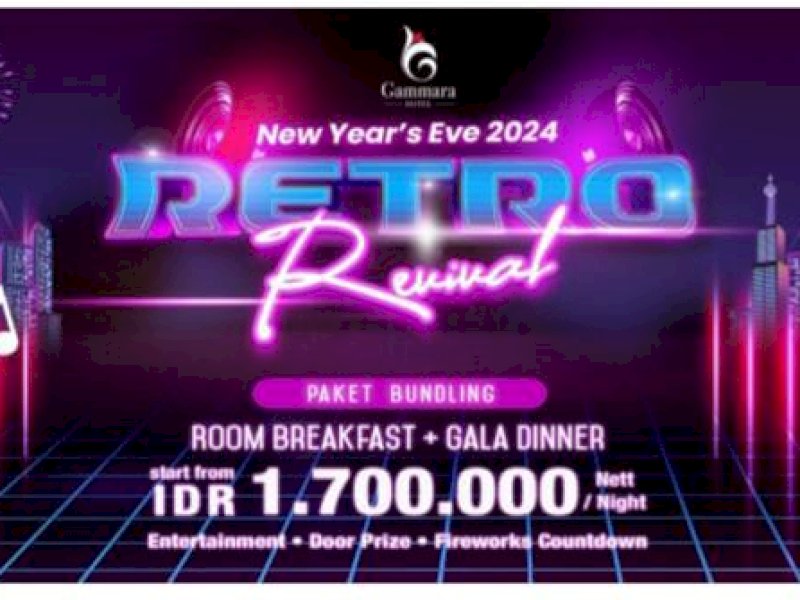 Rayakan Pergantian Tahun dengan Tema Retro  Revival Back to 80’s  di Hotel Gammara 
