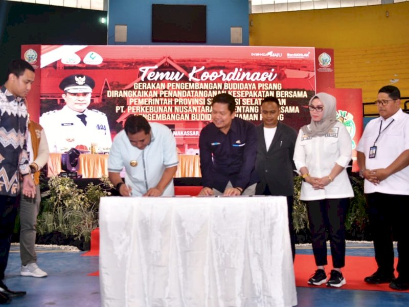 Pemprov Sulsel - PTPN XIV MoU Kerjasama Pengembangan Budidaya Pisang