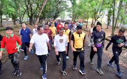 Olahraga Pagi di Stadion La Patau Bone, Pj Gubernur Apresiasi Program Korsa