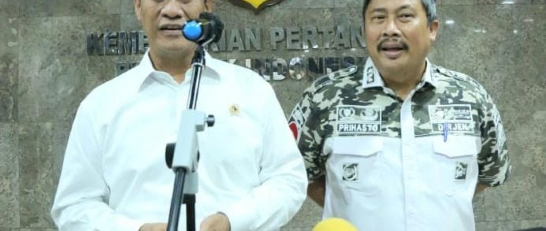 Mentan Amran Sulaiman saat memberi pengarahan terhadap ULP di Kantor Pusat Kementan, Rabu, 22 November 2023.