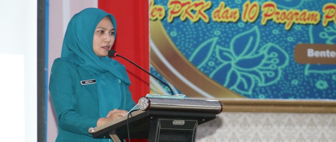 Ketua TP PKK Selayar, dalam hal ini diwakili oleh Ketua Bidang Pendidikan dan Ekonomi Nur Meity Mesdiyono, membuka Rapat Koordinasi Daerah (Rakorda) Tingkat Kabupaten Tahun 2023, di Ruang Pola Kantor Bupati, Rabu, 22 November 2023.