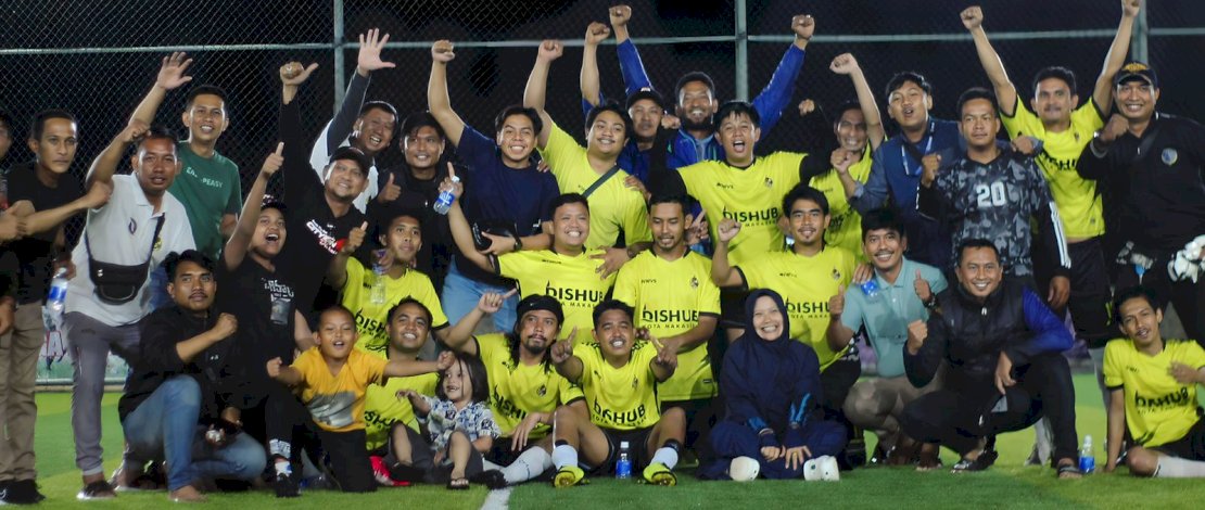 Tim Dishub Kota Makassar pada Porseni HUT Korpri ke-52.