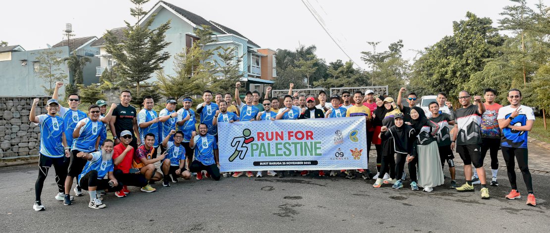 Komunitas Lari di Makassar Kumpulkan Donasi Rp20 juta dalam Kegiatan Run For Palestine