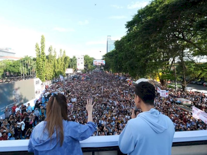 Rekor Jalan Sehat Prabowo-Gibran di Makassar: Panitia Klaim 1,3 Juta Peserta Hadir