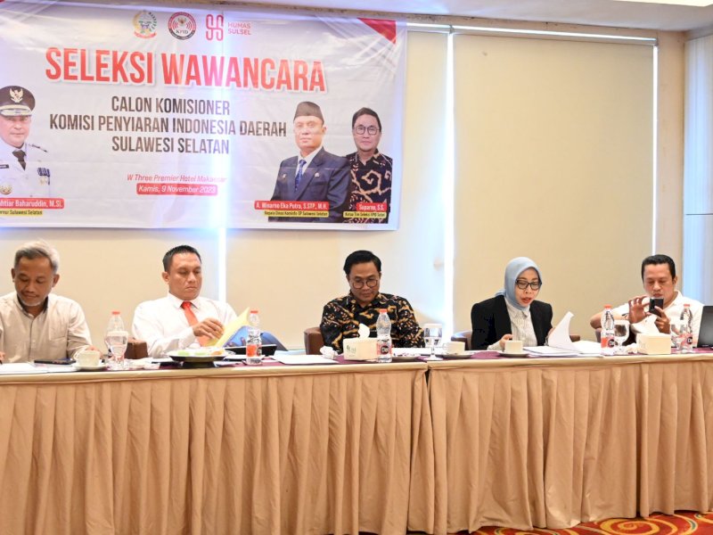 21 Peserta Lolos ke Tahap Uji Kepatutan dalam Seleksi Calon Anggota KPID Sulsel