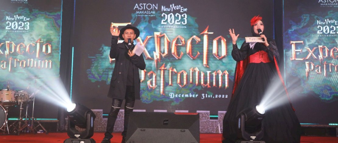 Perayaan pergantian tahun baru di Aston Hotel 2022 lalu