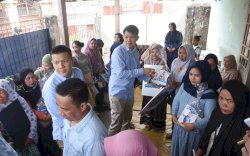 Tancap Gas, Tim Prabowo - Gibran Kota Makassar Bagikan Makanan Gratis dan Susu untuk Ibu Hamil