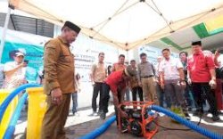 Wabup Gowa Apresiasi Bantuan Pompa Air Konversi BBM ke BBG Bagi Petani di Gowa 