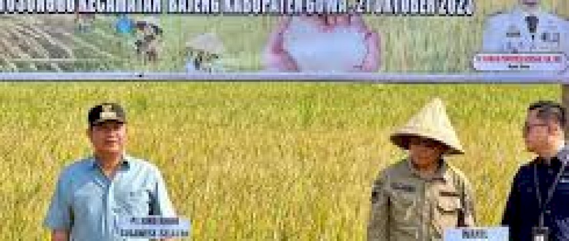 Panen Raya di Gowa, Pj Gubernur Sulsel Puji&nbsp; Petani Bajeng 