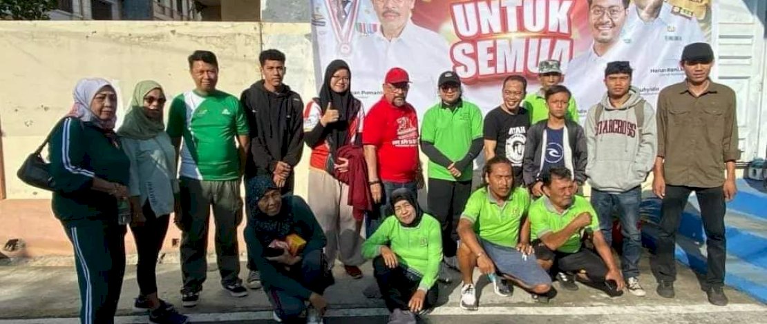 Peringati Hari Guru, Camat Makassar ikut Senam Bersama