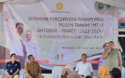 Kementan Genjot Akselerasi Tanam Padi Musim Tanam Oktober 2023-Maret 2024 di Karawang