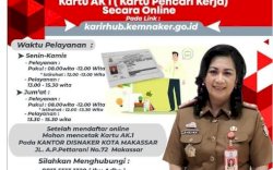 Jadwal Pelayanan Penerbitan Kartu AK1 di Disnaker Makassar