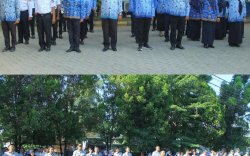 Dishub Makassar Gelar Upacara di Hari Korpri