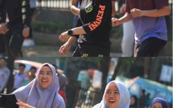 Jaga Kebugaran, Pegawai Dishub Makassar Senam Bersama