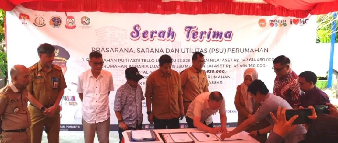 Dishub Makassar Terima Aset Penerangan Jalan Umum