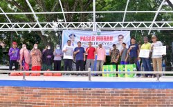 Pemprov Sulsel Gelar Pasar Murah di Alun-alun Bank Sulselbar Maros