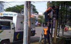 Alami Kerusakan, Dishub Makassar Perbaiki Sejumlah Traffic Light 
