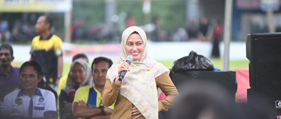 Bupati Luwu Utara, Indah Putri Indriani, berharap dari Open Turnamen U11 dan U13 yang digelar Generasi Muda Pompaniki, bisa melahirkan atlet sepak bola berbakat.