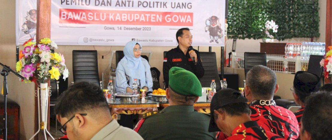 Bawaslu Gowa Ajak Masyarakat Desa Sadar Pemilu dan Money Politik