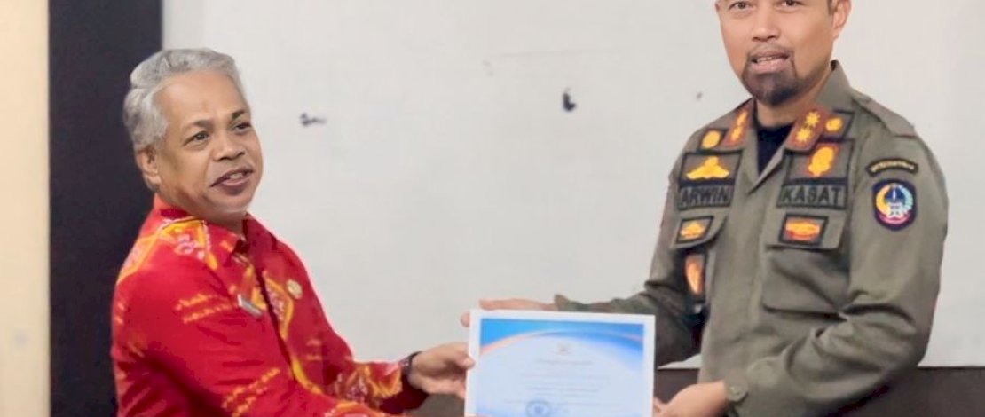 Satpol PP Sulsel Raih Penghargaan Sebagai OPD Paling Tertib Arsip