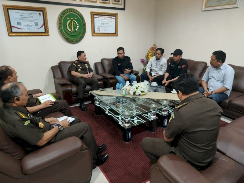 Terima Audiens SMSI, Kejati Sulsel Dorong Pencegahan Korupsi Bersama Media
