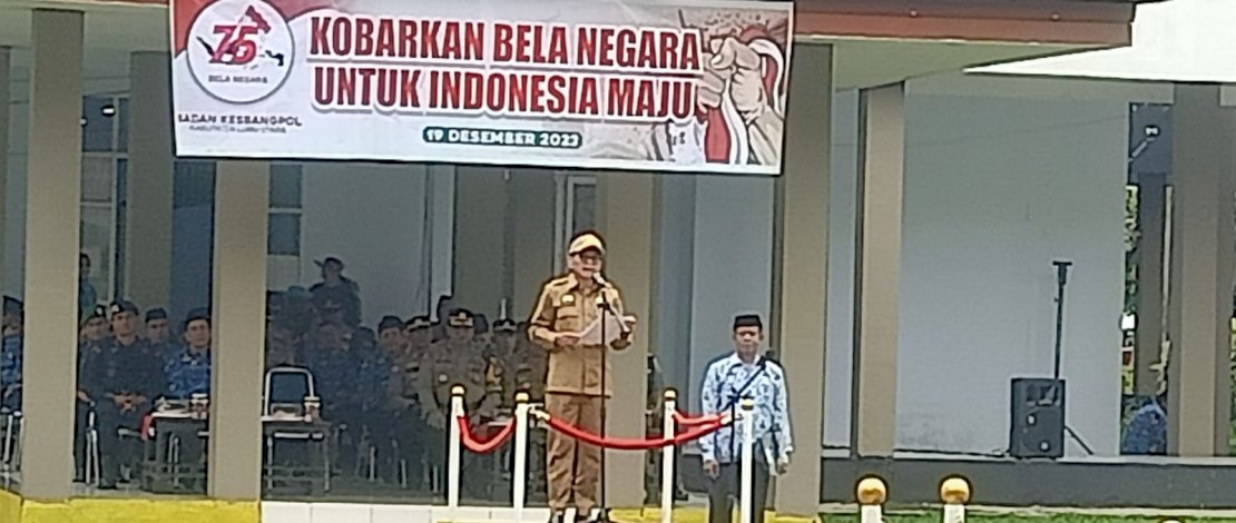 Sekda Armiadi Pimpin Upacara Hari Bela Negara di Kabupaten Luwu Utara