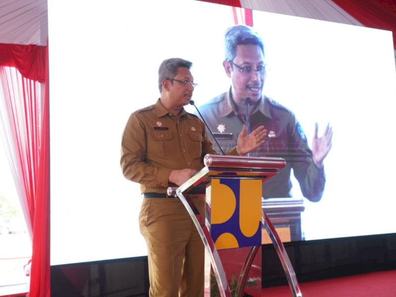 Pembangunan Bendungan Jenelata Dimulai, Sekprov Sulsel Letakkan Batu Pertama