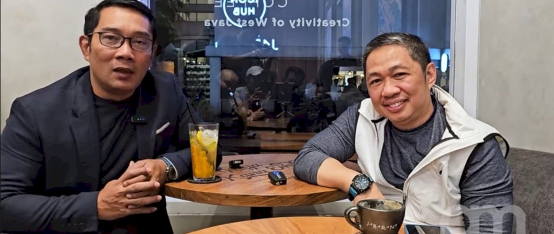 Anis Matta Ngevlog Bareng Ridwan Kamil di Bandung, Ini yang Dibahas