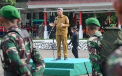 Pj Sekda Sulsel Jadi Irup Serah Terima Peleton Beranting Yudha Wastu Pramuka Jaya