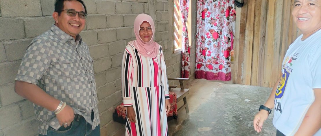 Anggota DPR RI Fraksi Golkar Muhammad Fauzi kembali meninjau program BSPS atau bedah rumah di Luwu Utara.