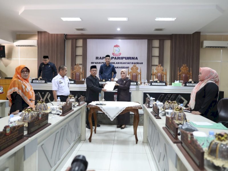 Akhir Tahun, DPRD Kota Makassar Sahkan 4 Ranperda Sekaligus