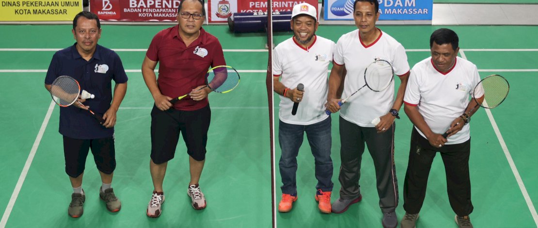 Danny -  M Ansar  Duet  di Turnament Badminton Akhir Tahun 2023 