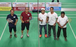 Danny -  M Ansar  Duet  di Turnament Badminton Akhir Tahun 2023 