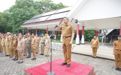 Pj Sekda Sulsel Jadi Pembina Apel Perdana di Tahun 2024, Ini Pesannya