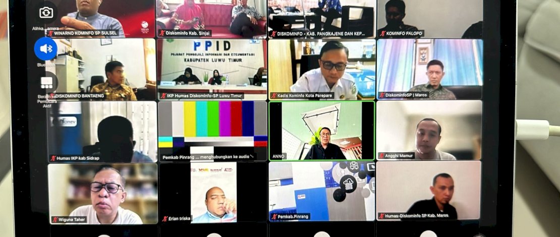 Perkuat Peran Humas, Diskominfo-SP Sulsel Gelar Rapat Koordinasi