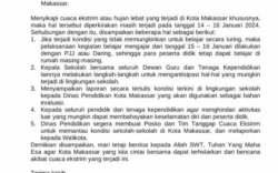 Cuaca Ekstrem, Disdik Makassar Keluarkan Edaran Belajar Daring