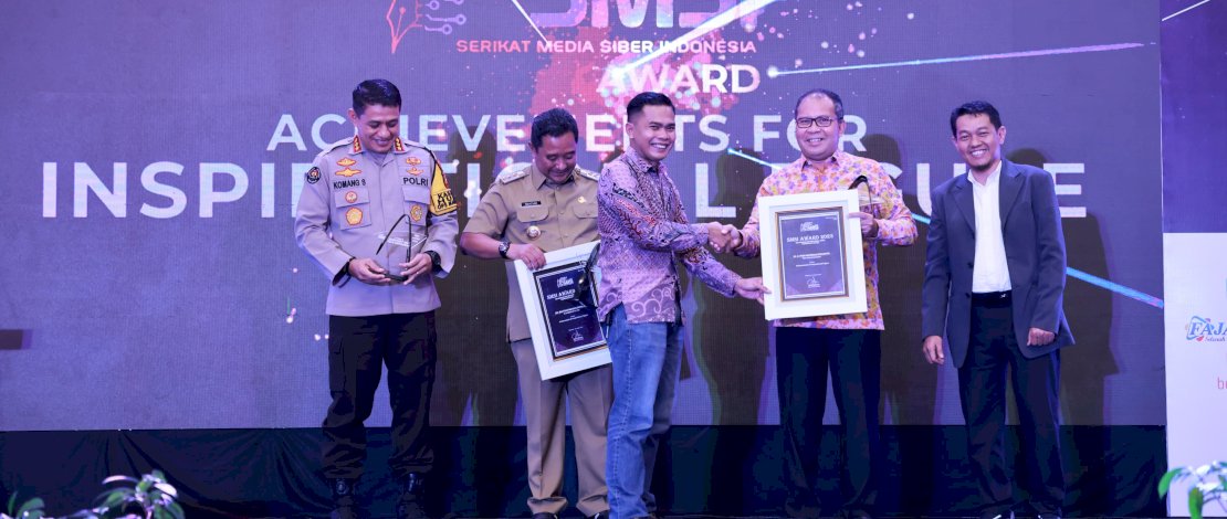 Wali Kota Makassar Moh Ramdhan Pomanto dinobatkan sebagai sosok yang menginspirasi dalam perhelatan Serikat Media Siber Indonesia (SMSI) Award 2023.