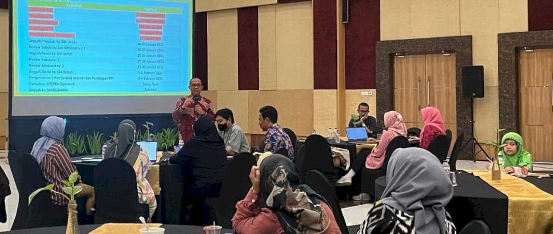 Jelang PIMNAS 2024, Unhas Gelar Workshop Dosen Pendamping PKM 
